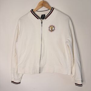Warner Bros Tweety Bird Athletic Club Weights Jacket Sweatshirt Preppy Women M